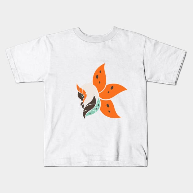 Warmful Flutter - Moth Kids T-Shirt by kinokashi